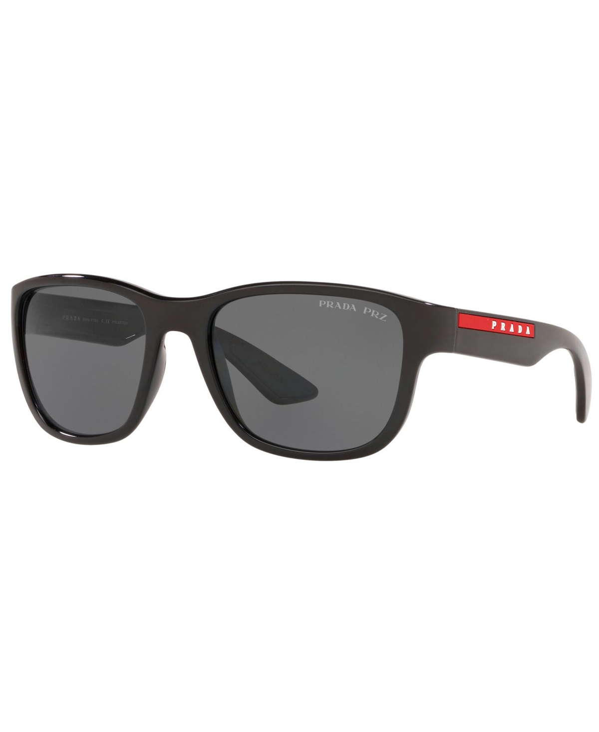 Prada Men's Active Polarized Sunglasses, Ps 01us 59 In Black,polar Grey