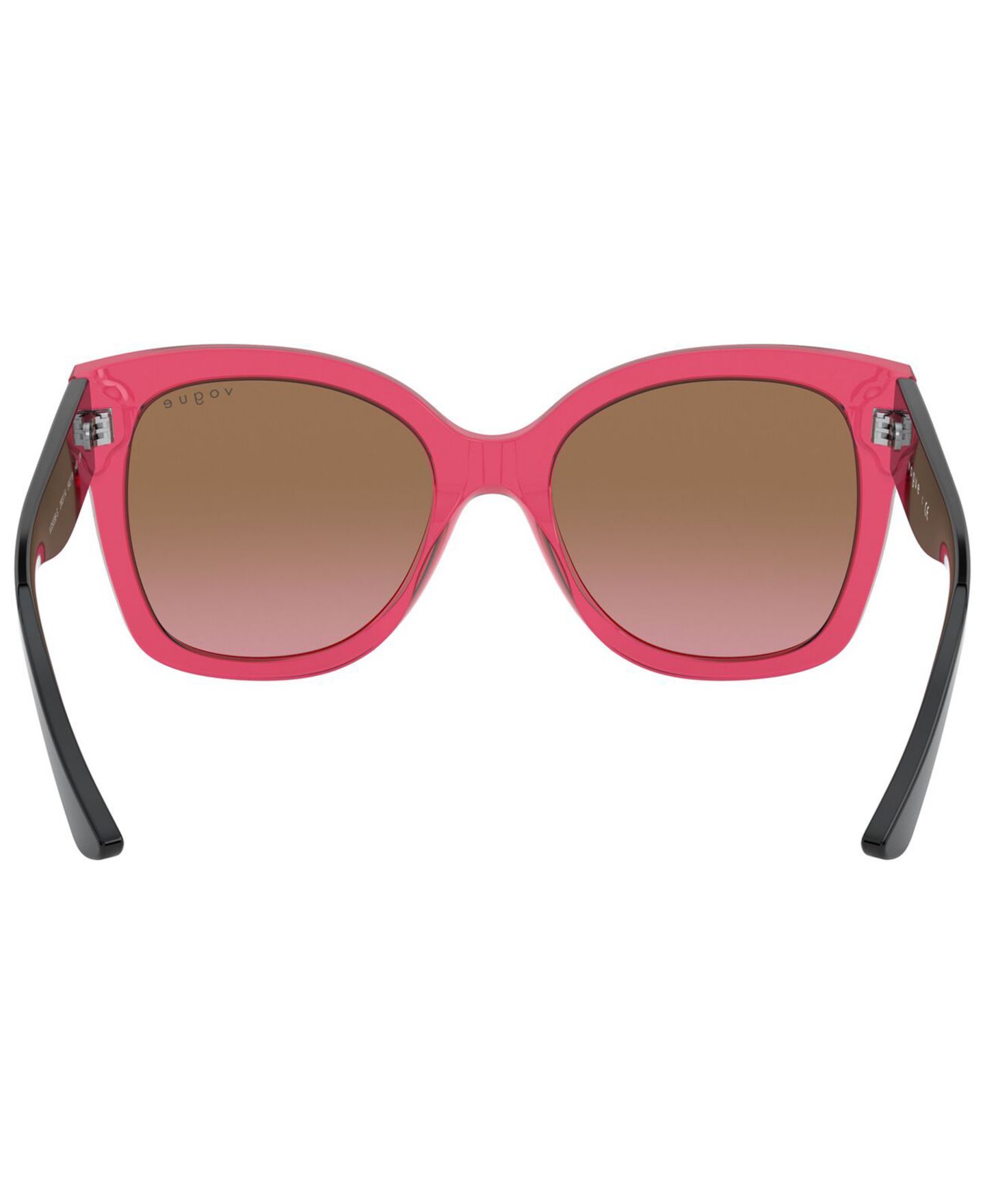 Женские солнцезащитные очки Vogue Eyewear Sunglasses, VO5338S, цвет: Прозрачный вишнёвый / Фиолетовый градиентный коричневый — фото 5
