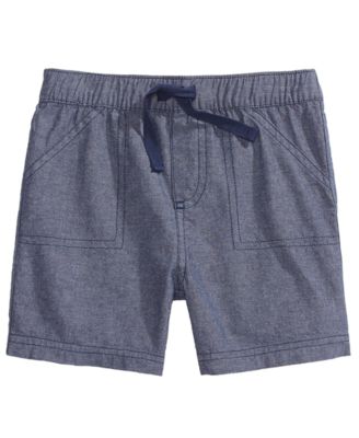 First Impressions - Toddler Boys Cotton Chambray Shorts