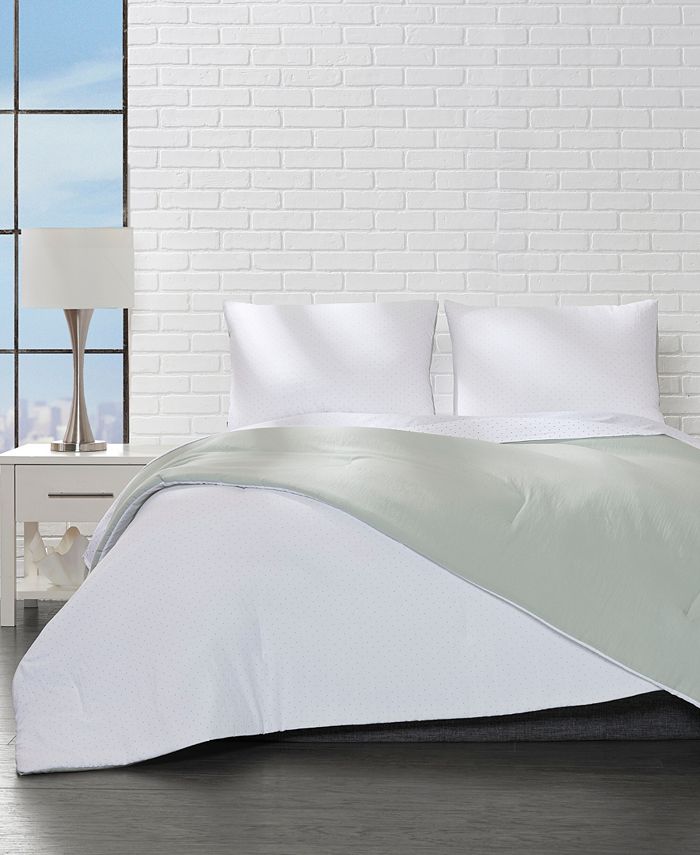 Ella Jayne Reversible Microfiber Polka Dot Full/Queen Comforter 3 Piece