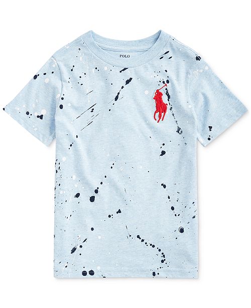 Polo Ralph Lauren Little Boys Paint Splatter Cotton T Shirt