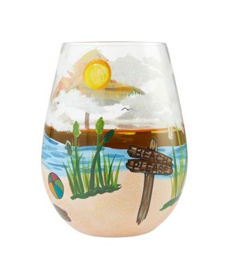 LOLITA Beach Please Stemless Wine Glass