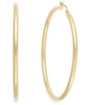 Thick Metal Hoop Earrings - A New Day™ Gold
