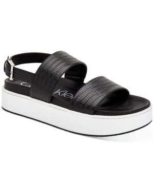 UPC 194060404004 product image for Calvin Klein Women's Jolie Platform Sandals Women's Shoes | upcitemdb.com