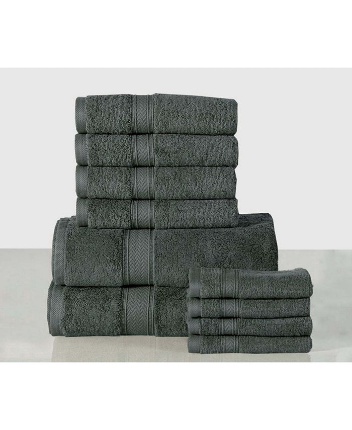 Addy Home Fashions Soft and Luxurious Ultra Absorbent Towel Set 10 Piece Macy's