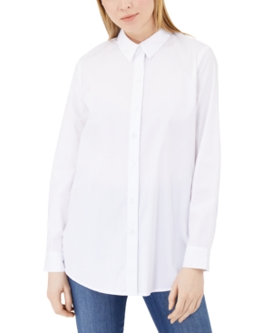 image of Calvin Klein Jeans Split-Back Poplin Shirt