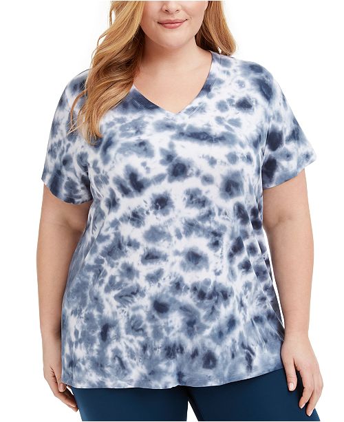 Calvin Klein Plus Size Tie Dye T Shirt Reviews Tops Plus