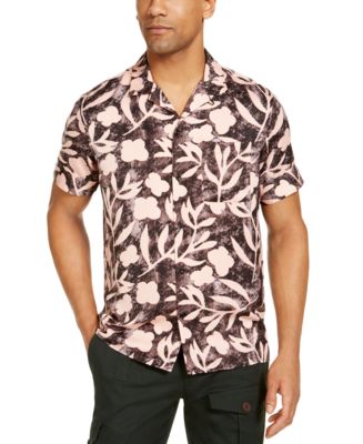 INC International Concepts INC Men's Tropical Camp Collar Shirt ...
