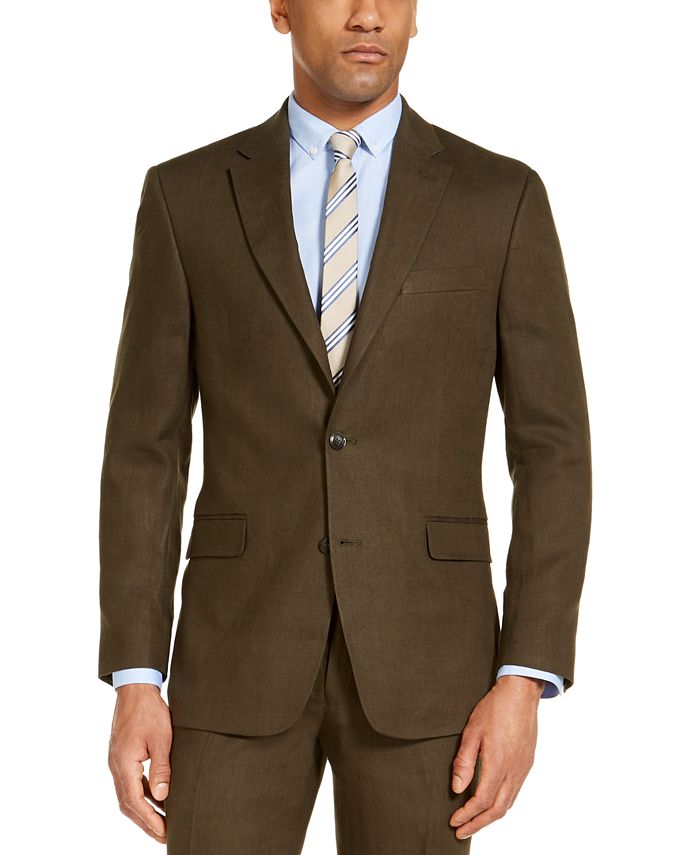 Tommy Hilfiger Men's Modern Fit Linen Suit Separate Jackets - Macy's