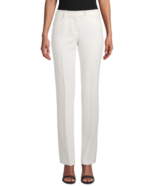 Anne Klein Duke Straight-leg Dress Pants In Anne White