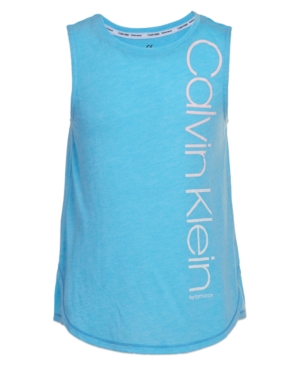 image of Calvin Klein Performance Big Girls Logo Graphic Tank