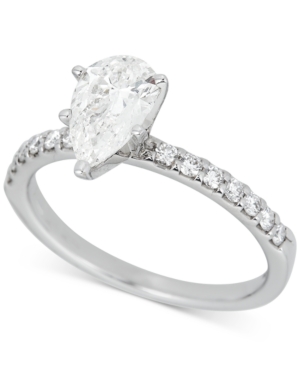 image of Diamond Pear Engagement Ring (1-1/4 ct. t.w.) in 14k White Gold