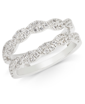 image of Diamond Twist Enhancer Ring (1/2 ct. t.w.) in 14k White Gold