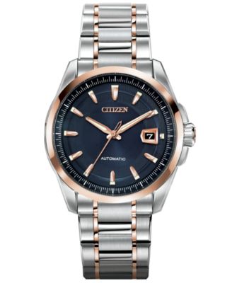 Citizen - Men's Automatic Grand Classic Eco-Drive Two-Tone Stainless Steel Bracelet Watch 42mm NB0046-51L