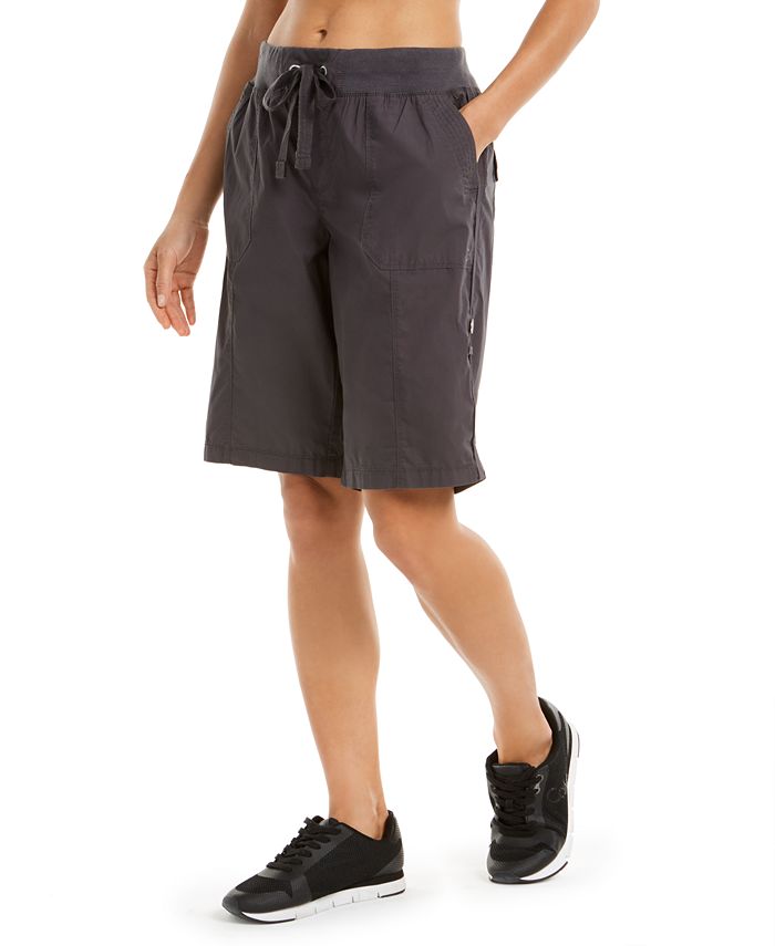 Calvin Klein Camo Convertible Cargo Bermuda Shorts & Reviews - Shorts -  Women - Macy's
