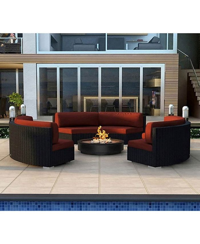 Harmonia Living Urbana 3 Piece Curve Sectional Set Macy's