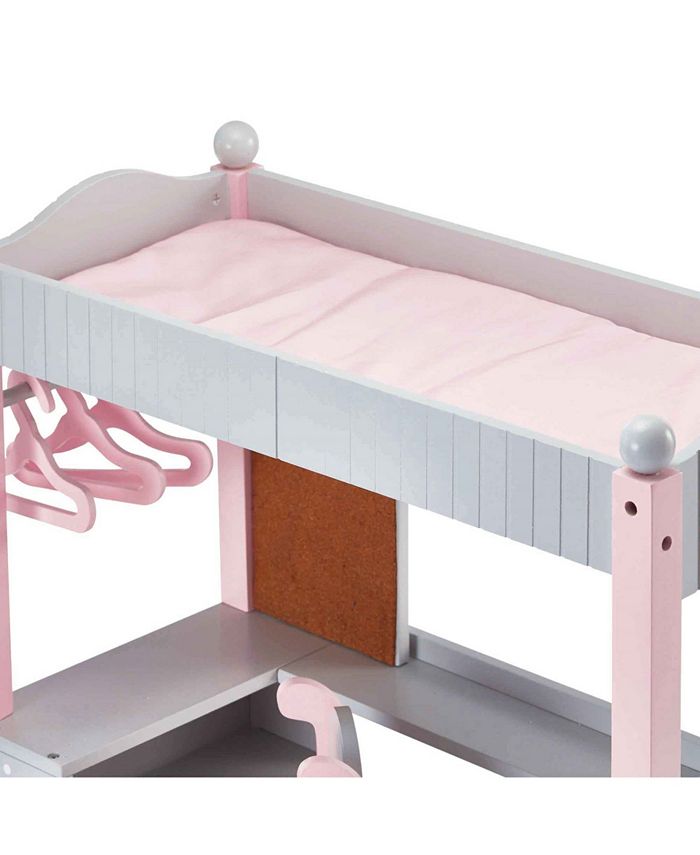 Olivia's Little World Polka Dots Princess College Dorm Double Bunk Desk