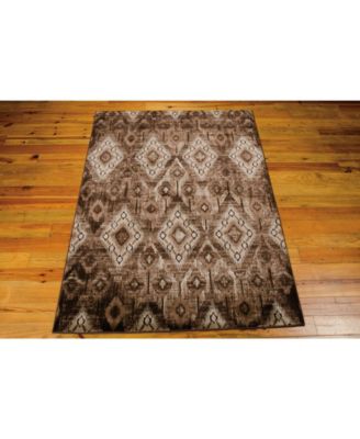 Fate FAT02 Chocolate 3'9" x 5'9" Area Rug