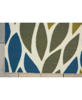 Backyard BAC094 Multi 4'4" x 6'3" Outdoor Area Rug