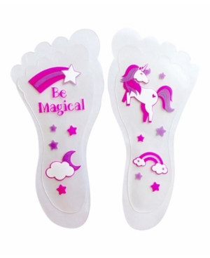 Sticky Feet Toddler Boys and Girls Rainbows and Unicorns Iron-on Grip- Pack of 3