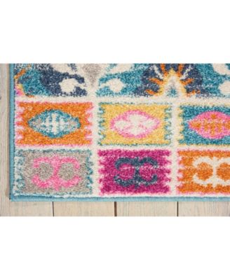 Zeal ZEA02 Multi 5'3" x 7'3" Area Rug