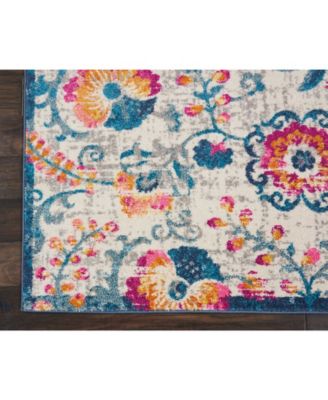 Zeal ZEA19 Ivory 3'9" x 5'9" Area Rug