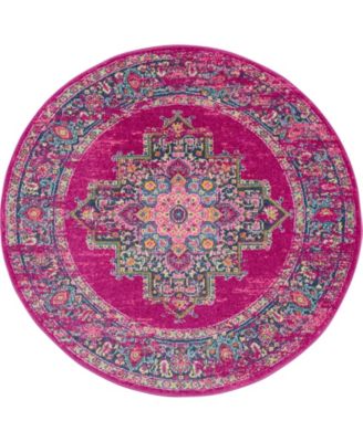 Passion PSN03 5'3" Round Area Rug