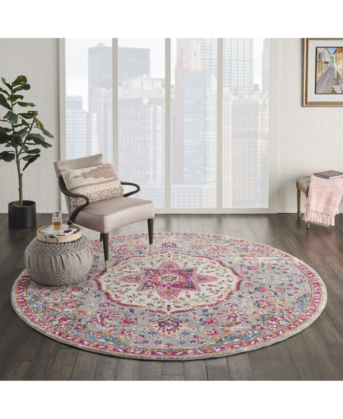 Long Street Looms Zeal ZEA22 8' Round Area Rug