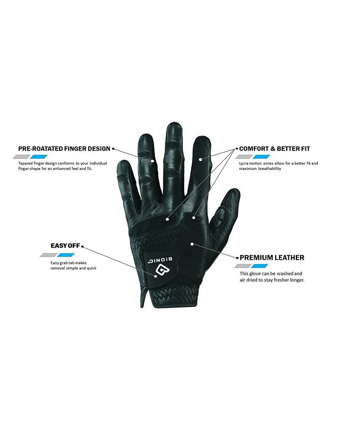 Bionic Gloves Men's Natural Fit Golf Glove Right Hand & Reviews