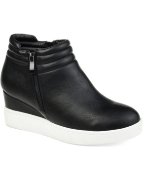 image of Journee Collection Women-s Remmy Sneaker Wedge Women-s Shoes