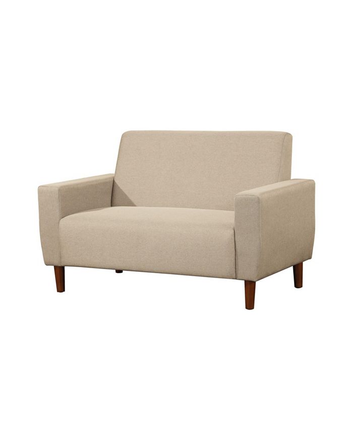 Us Pride Furniture Jolicia Mid Century Linen Loveseat Macy's