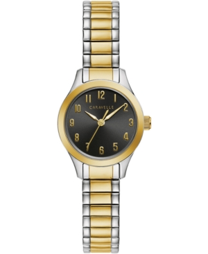 image of Caravelle Women-s Two-Tone Stainless Steel Expansion Bracelet Watch 24mm
