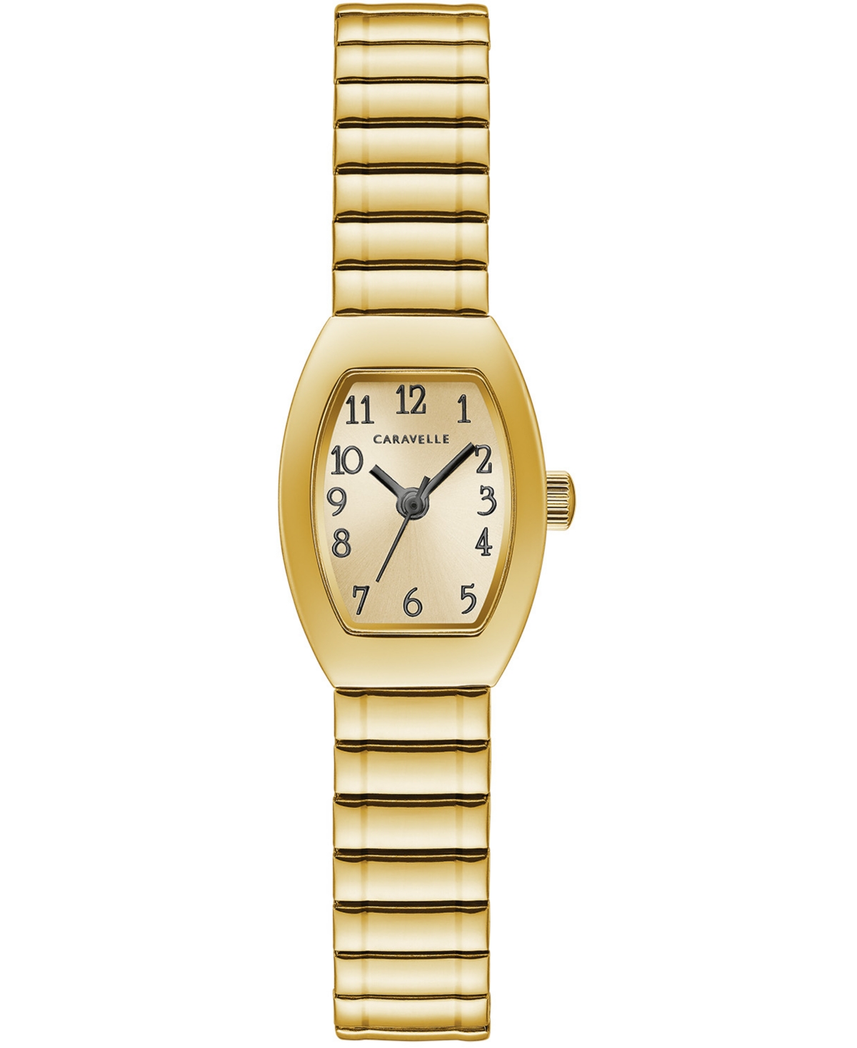 Caravelle Women's Gold-Tone Expansion Bracelet Watch 18x25mm Women's Shoes