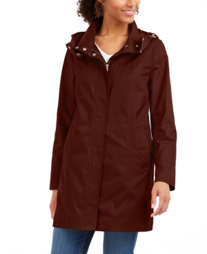 image of Cole Haan Hooded Raincoat