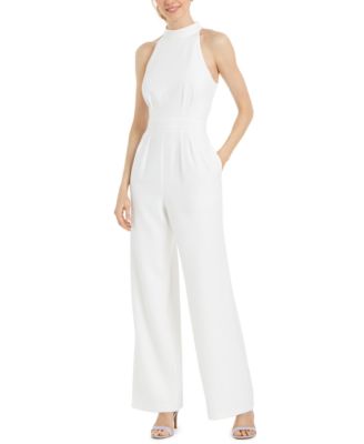 calvin klein white jumpsuit macys