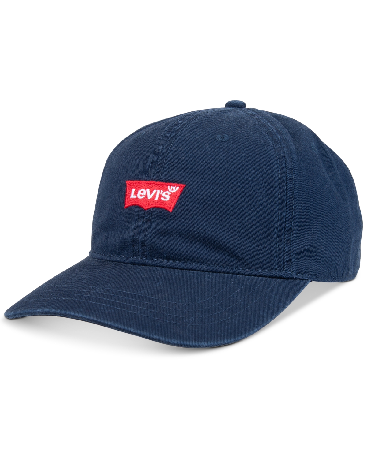 Levi's Men's Large Batwing Baseball Adjustable Strap Hat In Navy