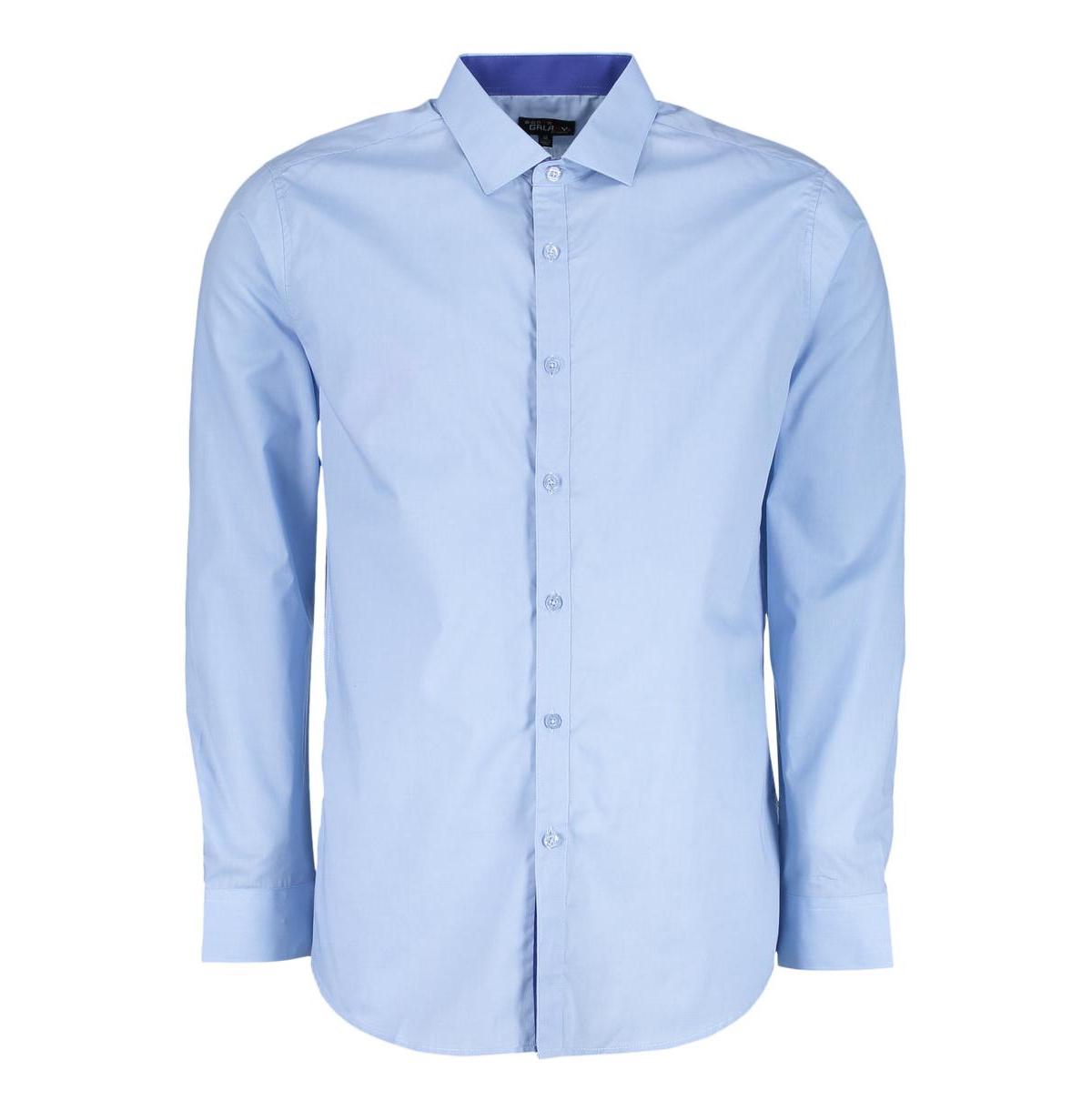 Mens Long Sleeve Solid Slim Fit Dress Shirts - White
