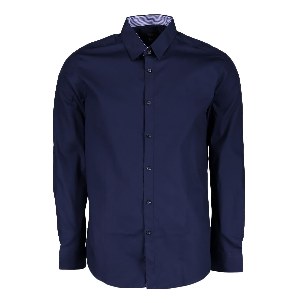 Mens Long Sleeve Solid Slim Fit Dress Shirts - White