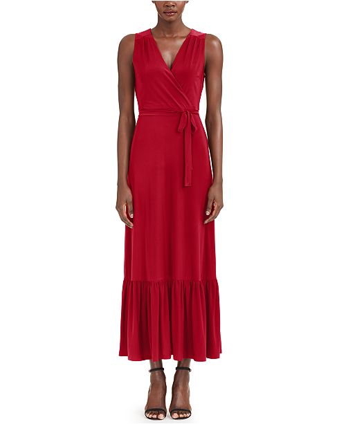 Inc International Concepts I N C Plus Size Wrap Style Maxi Dress Created For Macy S Reviews Dresses Plus Sizes Macy S