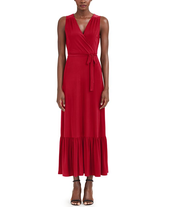 INC International Concepts I.N.C. Plus Size Wrap Style Maxi Dress ...