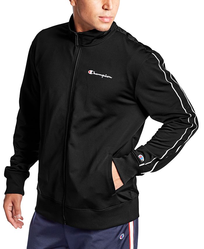 Champion Men's Logo-Stripe Track Jacket - Macy's