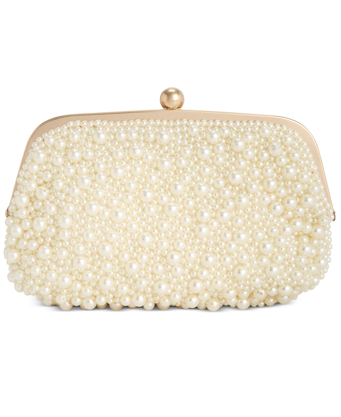 Женский клатч I.N.C. International Concepts All Over Pearl Pouch Clutch, цвет: Жемчужный / Золотой — фото 6