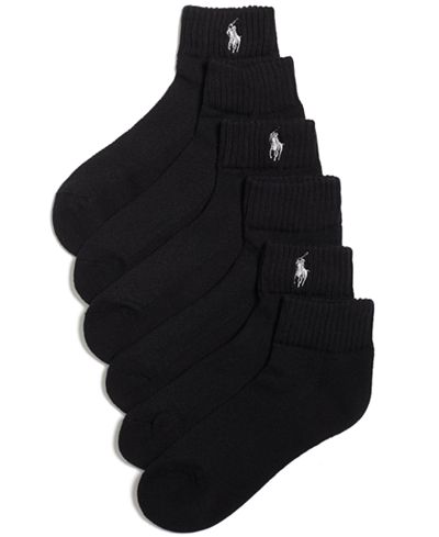 Polo Ralph Lauren Women's Cotton Quarter 3 Pack Socks
