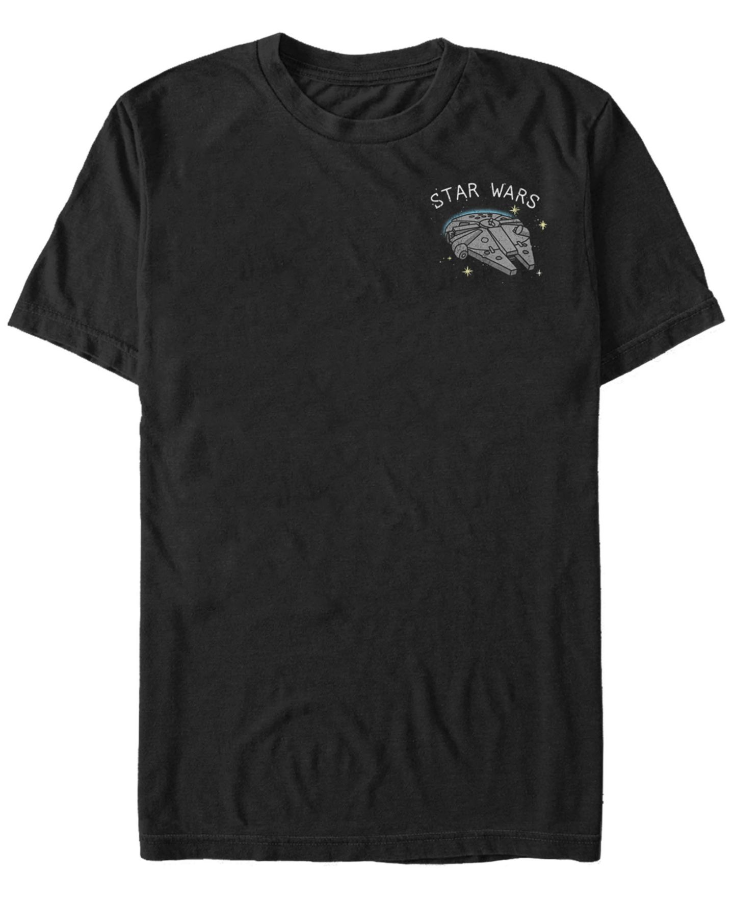 Мужская футболка Fifth Sun Star Wars Millennium Falcon Patch Short Sleeve, цвет: Чёрный — фото 1