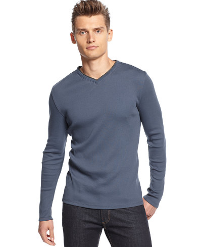 Calvin Klein Men's Long Sleeve Shirt - T-Shirts - Men - Macy's