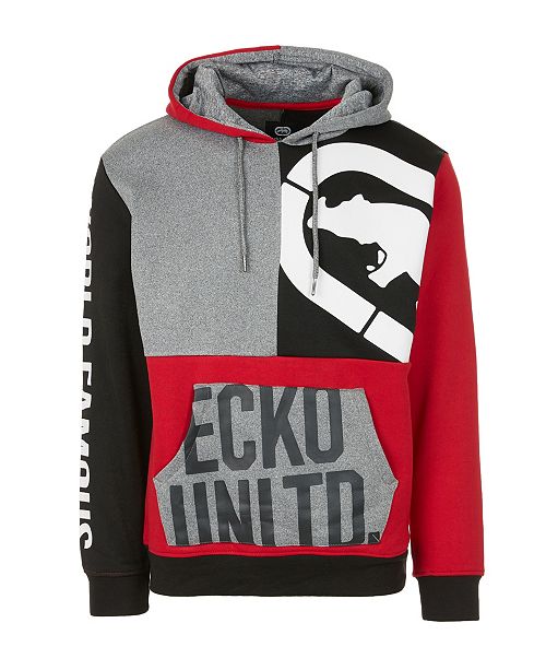 Ecko Unltd Men S Patchwork Hoodie Reviews Hoodies