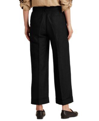 Lauren Ralph Lauren Wide-Leg Linen Pants 