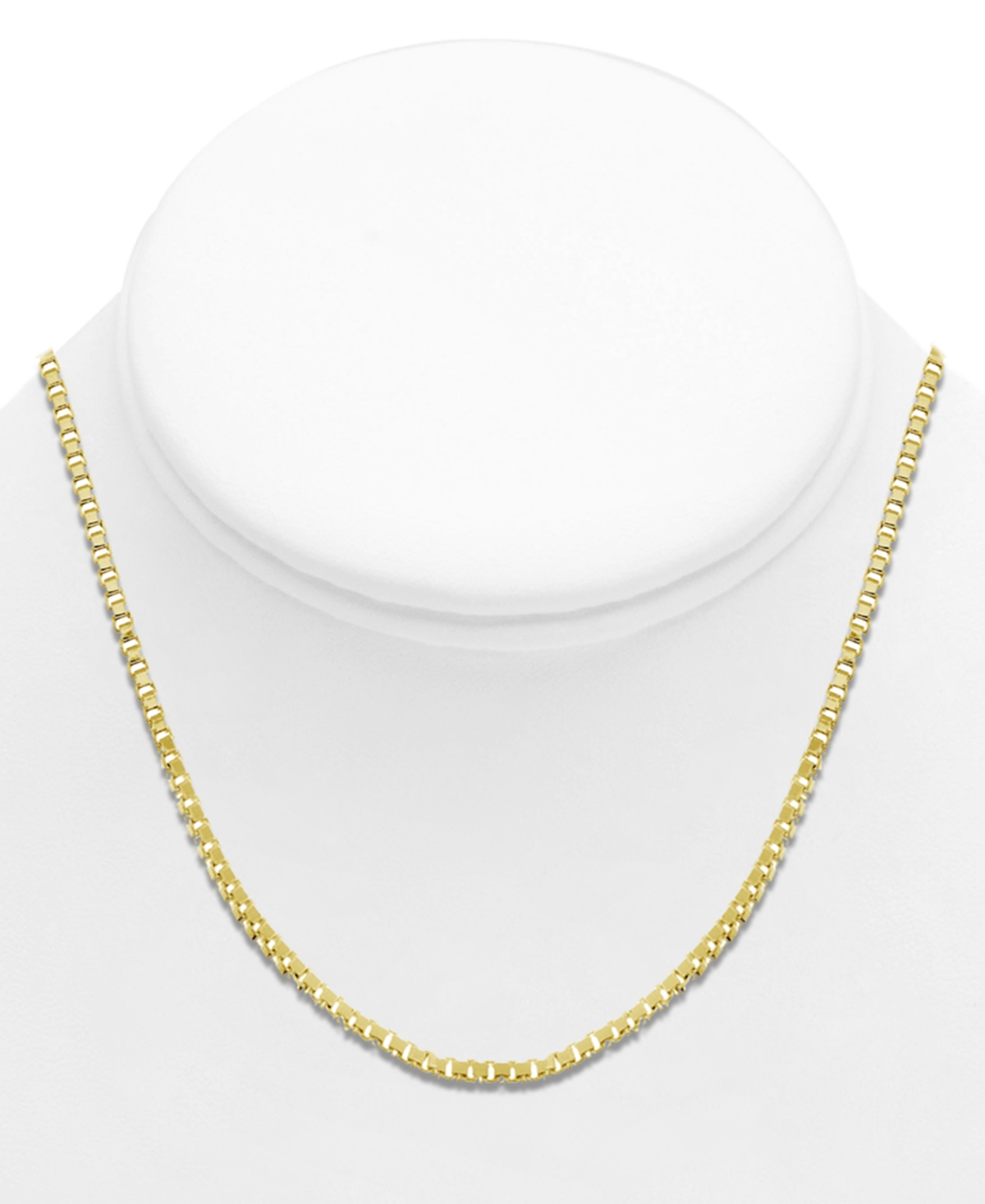 And Now This Silver Plated Box Link 18" Chain Necklace