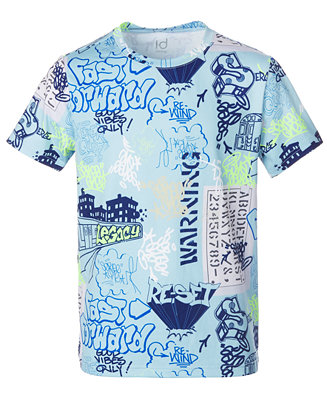 Ideology Big Boys Graffiti-Print T-Shirt, Created for Macy's - Macy's