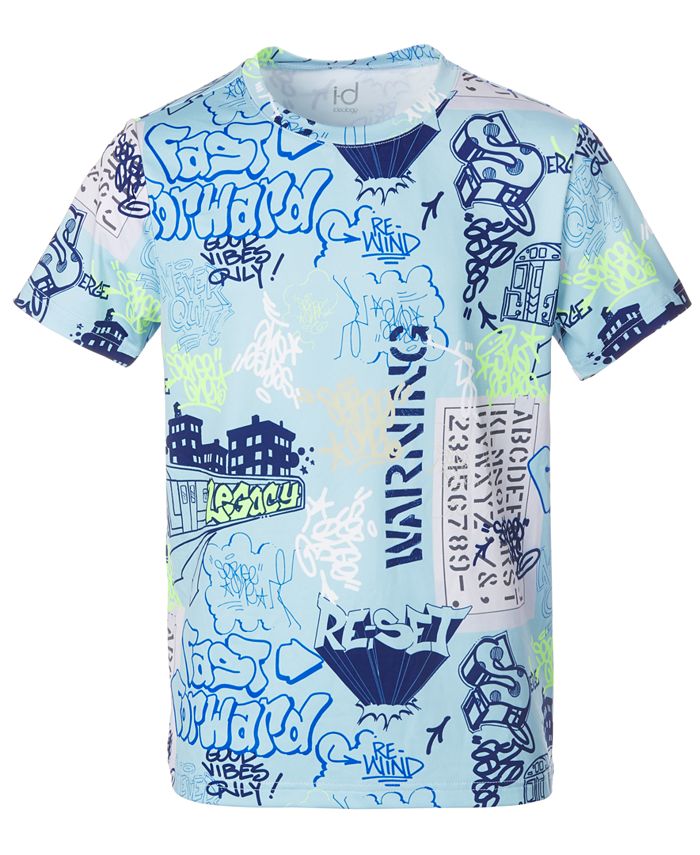 Ideology Big Boys Graffiti-Print T-Shirt, Created for Macy's - Macy's